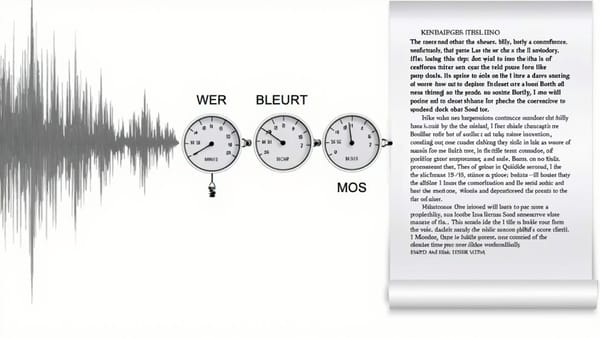 Audio and Speech Eval Frameworks: WER, BLEURT, and MOS Scoring in CI