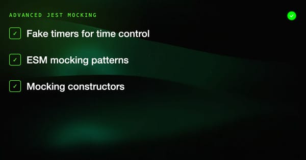 Advanced Jest Mocking: Timers, ESM & Complex Dependencies